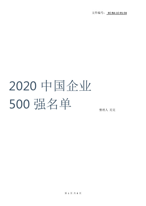 总结2020年中国商业地产排名