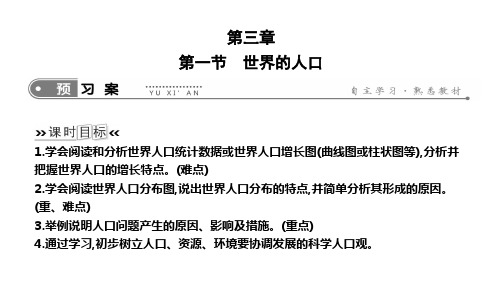 2019年湘教版七年级上册地理课件：3.1 世界的人口(共14张PPT)