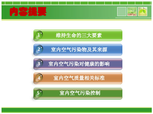 室内空气质量与健康ppt课件