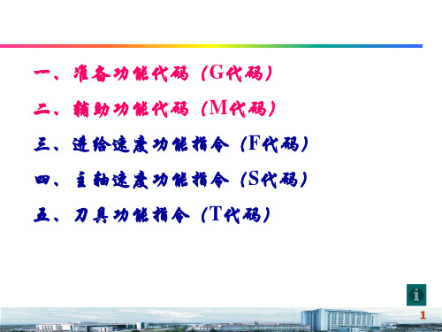 数控加工编程基础-2(加工程序指令代码、组成)