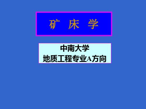 矿床学气液矿床总论