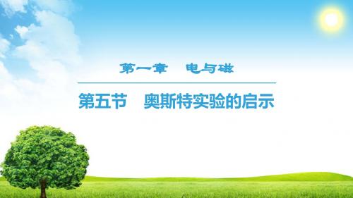 2019物理新课堂同步粤教版选修1-1课件:第1章 第5节 奥斯特实验的启示