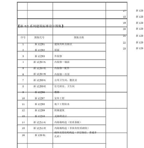 新-12系列建筑标准设计图集.docx