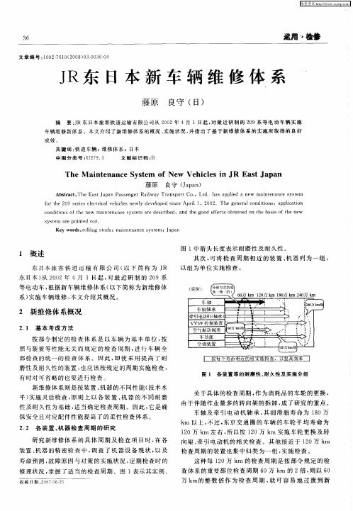 JR东日本新车辆维修体系