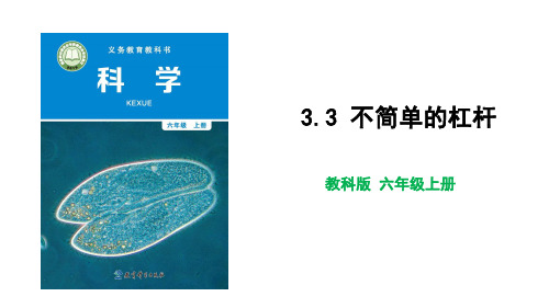 新教科版小学六年级科学上册《不简单的杠杆》优质教学课件