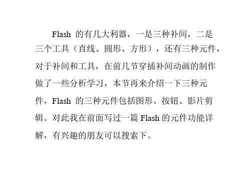 Flashcs6动画制作扫盲教程：[14]三大元件