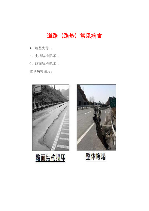 道路(路基)常见病害