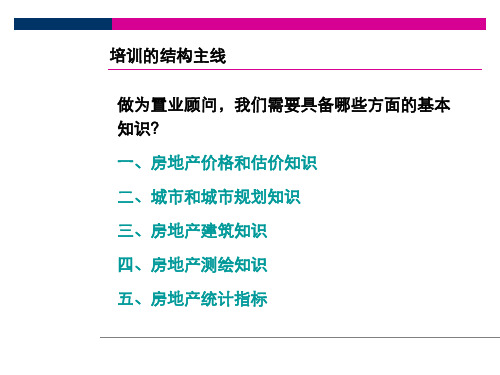 北大地产培训房地产入门知识培训