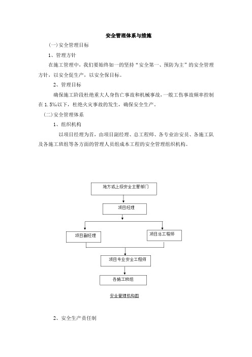 安全管理体系与措施