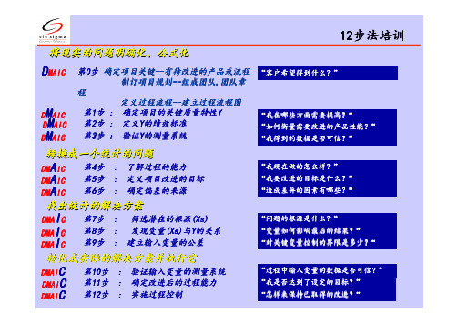 GE_黑带培训教材之12步法训练