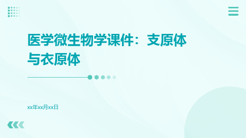 医学微生物学课件：支原体与衣原体