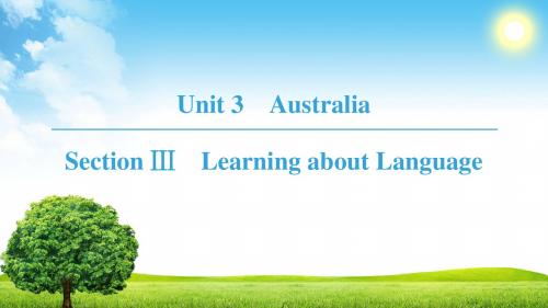 201918-19 Unit 3 Section Ⅲ Learning about Language教育精品.ppt