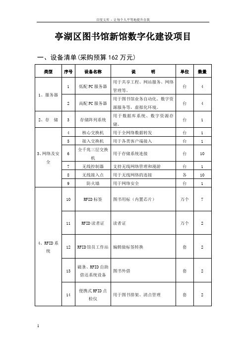 亭湖区图书馆新馆数字化建设项目