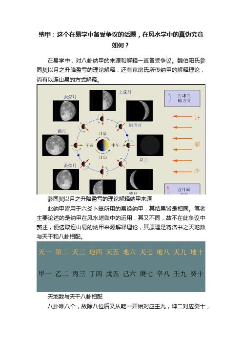 纳甲：这个在易学中备受争议的话题，在风水学中的真伪究竟如何？