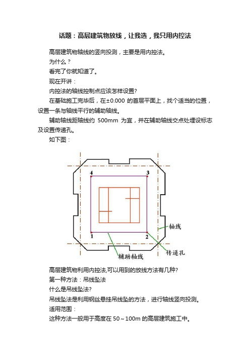 话题：高层建筑物放线，让我选，我只用内控法