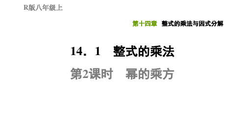 14.1.2幂的乘方-2020秋人教版八年级数学上册习题课件(共38张PPT)