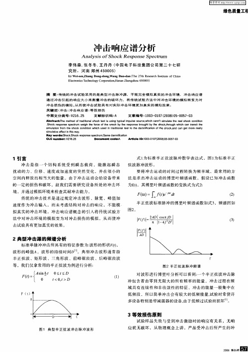 冲击响应谱分析