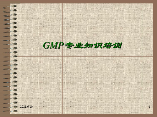 《GMP专业培训》PPT课件