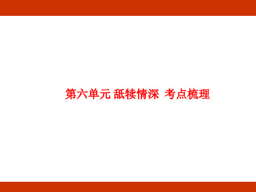 第六单元 舐犊情深 考点梳理(课件)-2024-2025学年度-统编版语文五年级上册