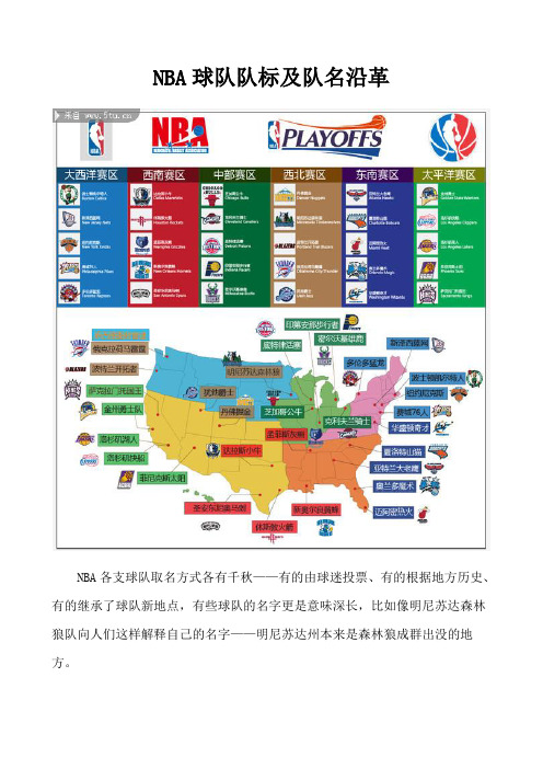 NBA球队队标及队名沿革