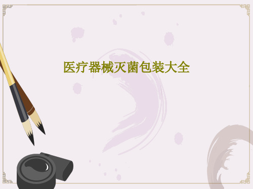 医疗器械灭菌包装大全PPT32页