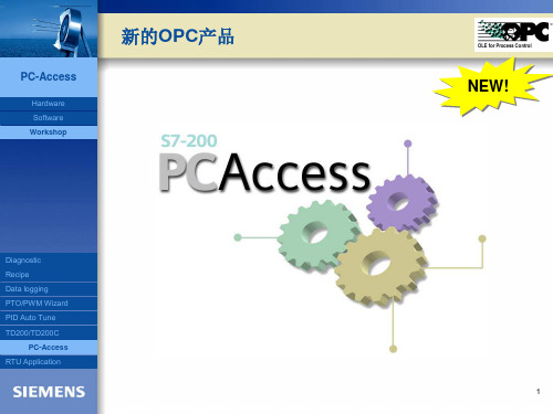 Siemens-S7-200-PC Access_OPC-Server产品功能-25P-文档资料