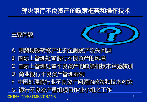 银行不良资产问题的解决方法和操作技术idpb.pptx