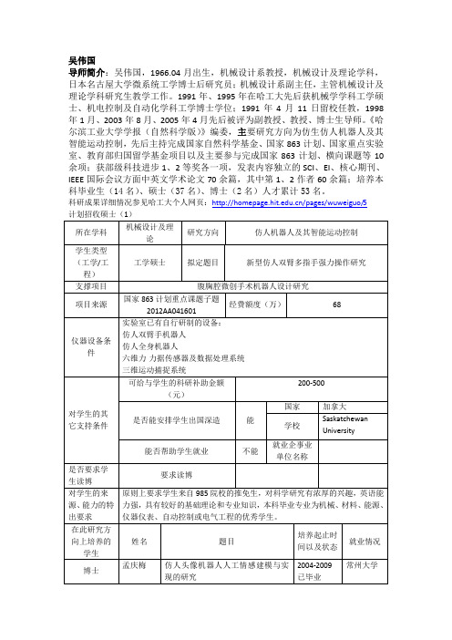 赵学增-机电工程学院-哈尔滨工业大学