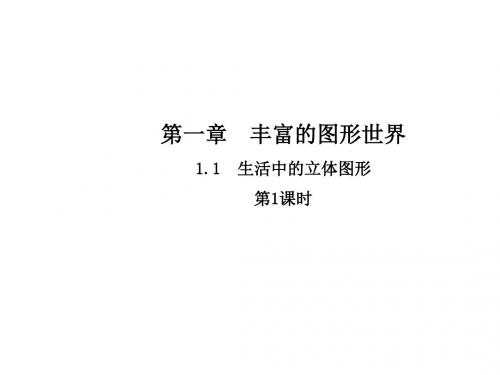 北师大版七年级数学上册课件：1.1  生活中的立体图形 