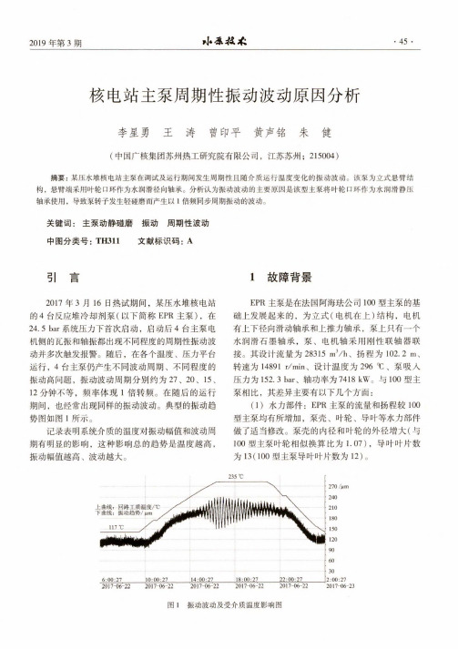 核电站主泵周期性振动波动原因分析