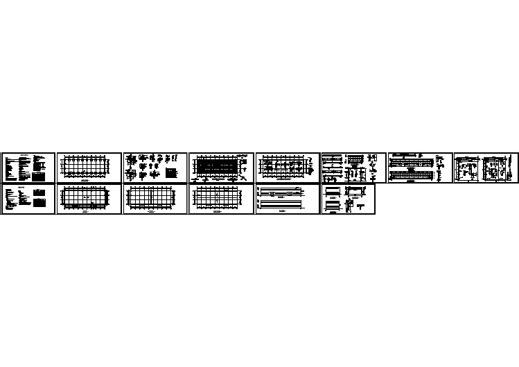 南昌市某工厂900平米单层排架结构加工厂房建筑设计CAD图纸