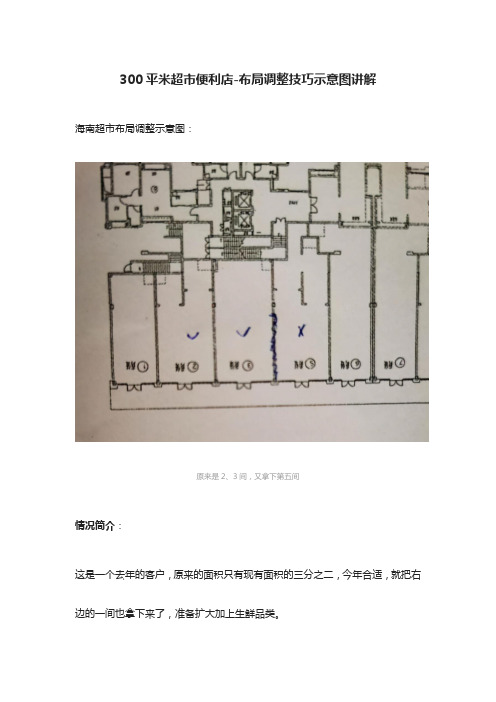 [全]300平米超市便利店-布局调整技巧示意图讲解