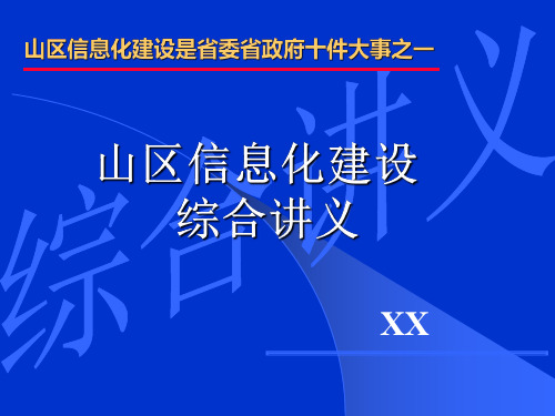 资料-信息化建设(PPT课件)