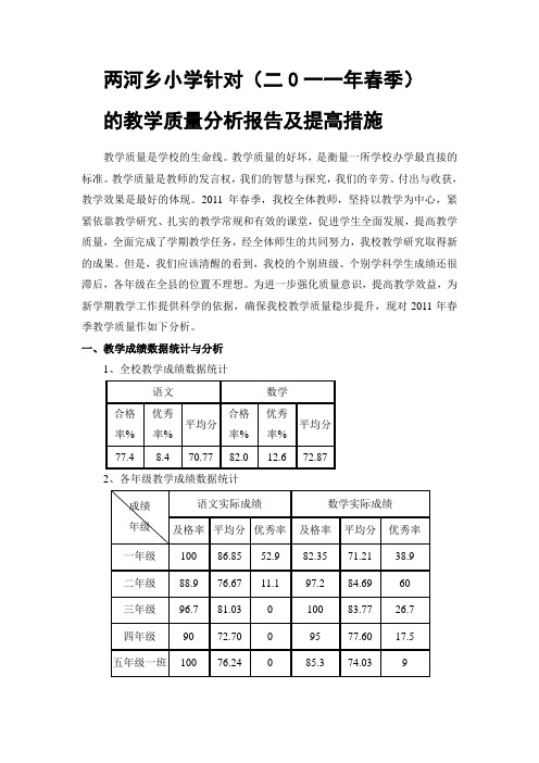 教学质量是学校的生命线.