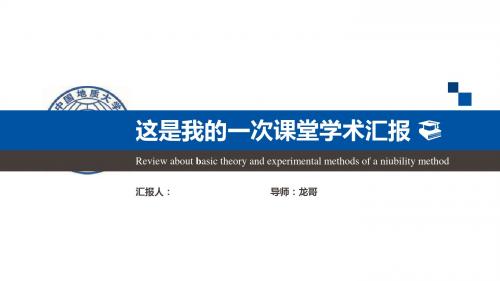 中国地质大学(北京)大气严谨学术汇报模板毕业论文毕业答辩开题报告优秀PPT模板