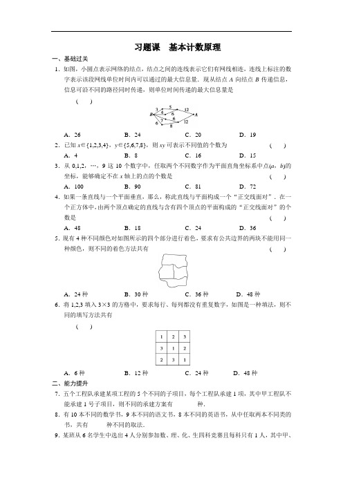 习题课基本计数原理