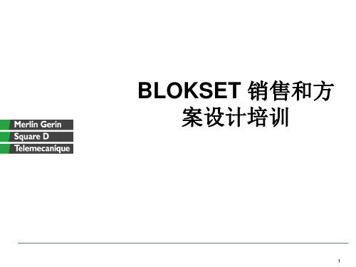 施耐德BLOKSET低压柜选型共93页