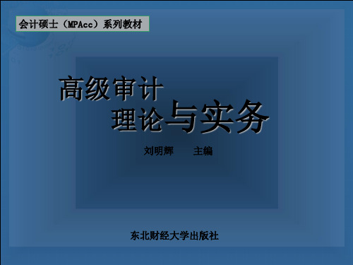 东北财大刘明辉高级审计理论与实务(课件)