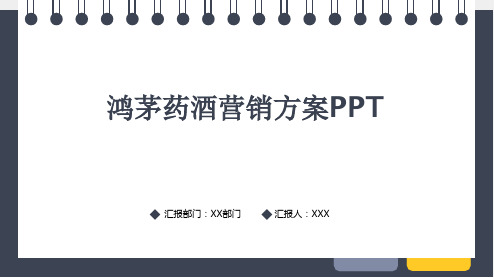 鸿茅药酒营销方案PPT