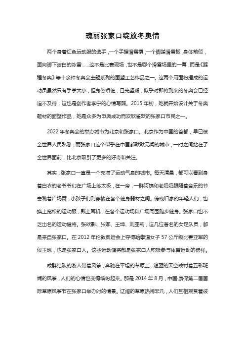 这东奥很中国作文