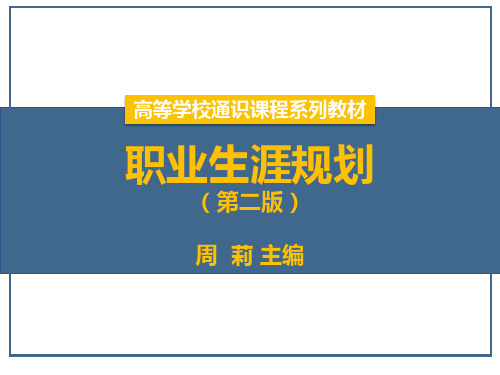 职业生涯规划2第二章 兴趣与性格：指引就业的方向