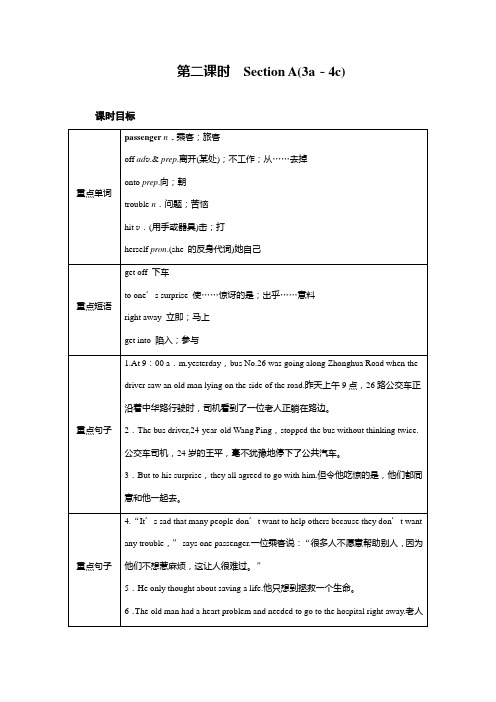 人教版八年级英语下册教案Unit 1 第2课时