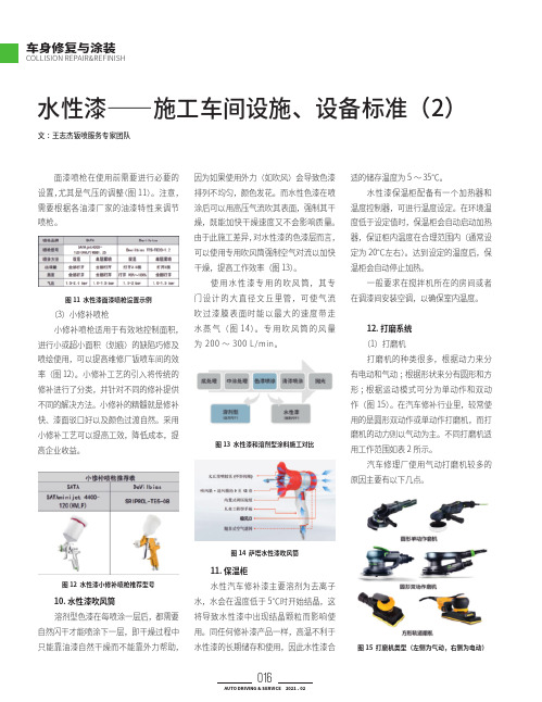 水性漆——施工车间设施、设备标准(2)