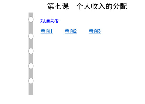 2019年高考政治一轮复习课件：经济生活 第七课个人收入的分配(共66张PPT)