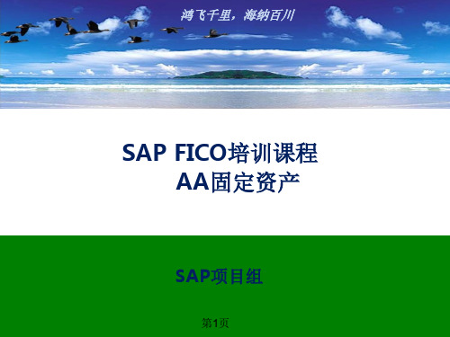 SAP FICO培训课程-AA固定资产