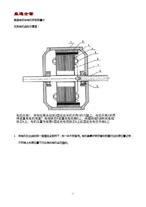 【重磅】图解电动车电机拆卸换霍尔