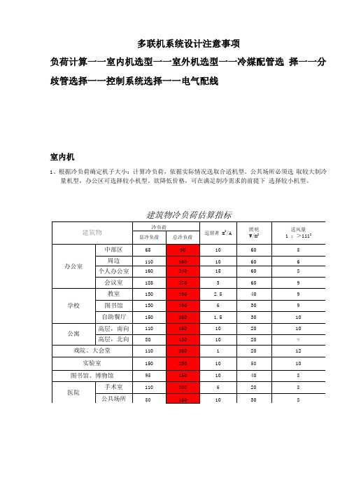 多联机系统设计