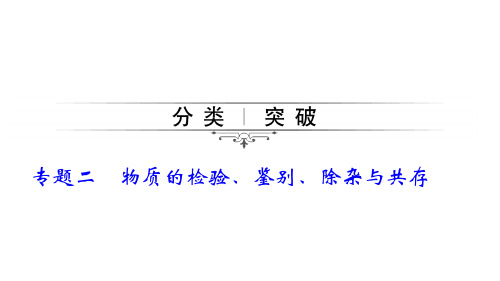 初中化学中考总复习PPT——物质的检验、鉴别、除杂与共存