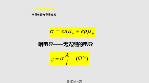 光电导探测器PPT课件