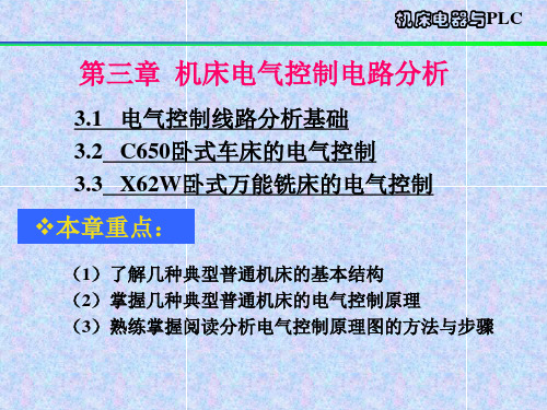 第三章 典型机床电气控制电路分析